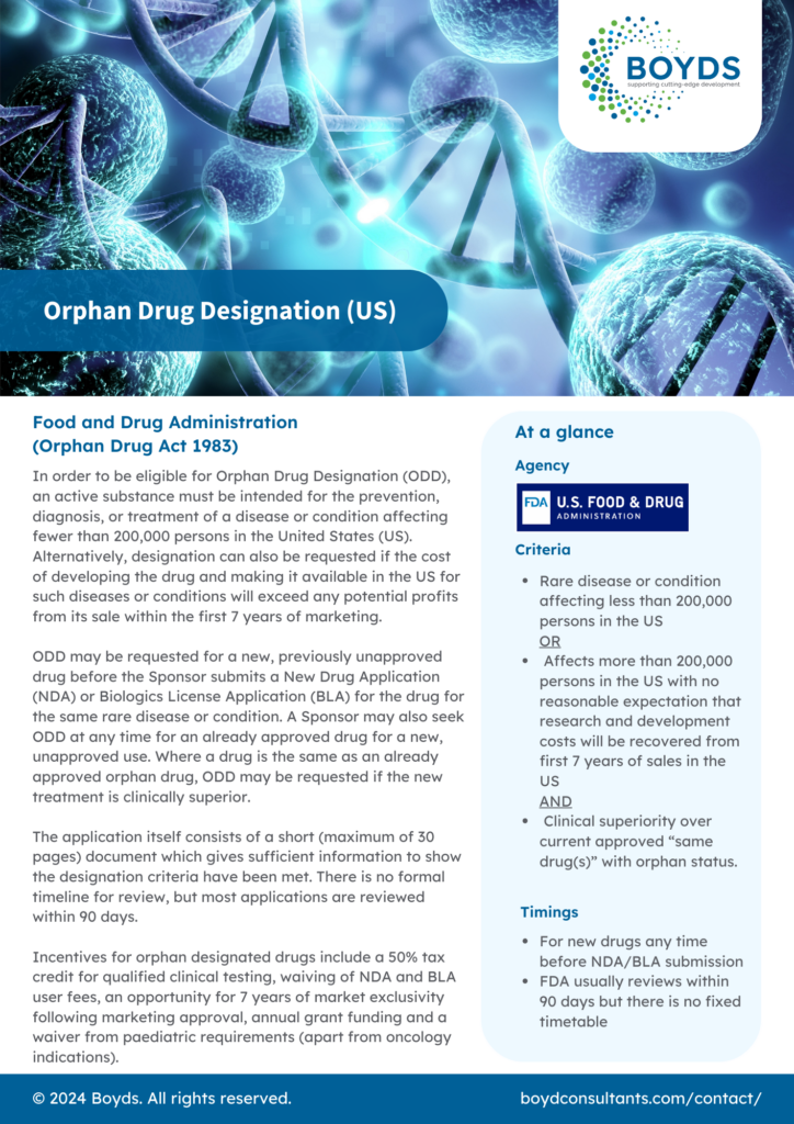 Orphan Drug Designation (US)